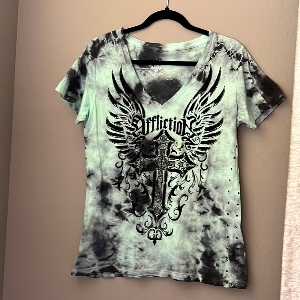 Womens Affliction T-Shirt from Buckle Size Medium
